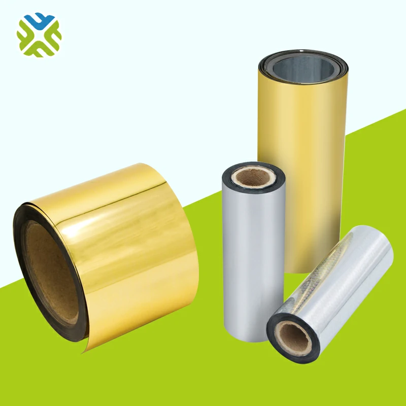 8 Micron Silver Vacuum Metalized PE/BOPP/PET Film Roll Thermal Lamination Film for Packaging